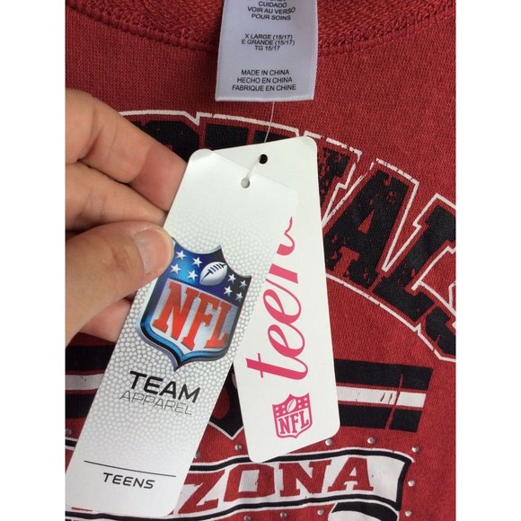 NWT Arizona Cardinals NFL Teens Apparel Sweatshirt, Size XL, Really Cute. - Picture 4 of 7